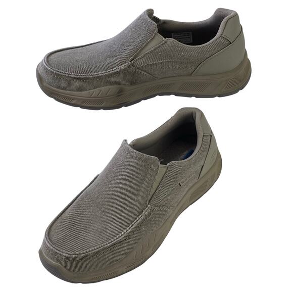 Skechers Other - Skechers Mens Relaxed Fit Cohagen Vierra Sneaker Cooled Comfort Slip On Taupe S9